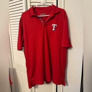 5/$30 Red Polo Shirt Texas Rangers